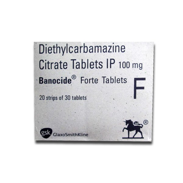 Banocide Forte 100 Mg (Diethylcarbamazine)