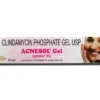 Acnesol Gel clindamycin phosphate topical antibiotic for acne vulgaris bacterial infection and papule treatment