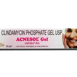 Acnesol Gel clindamycin phosphate topical antibiotic for acne vulgaris bacterial infection and papule treatment