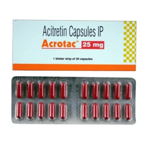 Acrotac 25mg acitretin capsules for chronic plaque psoriasis and hyperkeratotic skin disorder systemic treatment