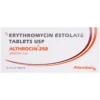 Althrocin 250 mg erythromycin stearate tablets for respiratory tract and skin bacterial infection macrolide antibiotic treatment