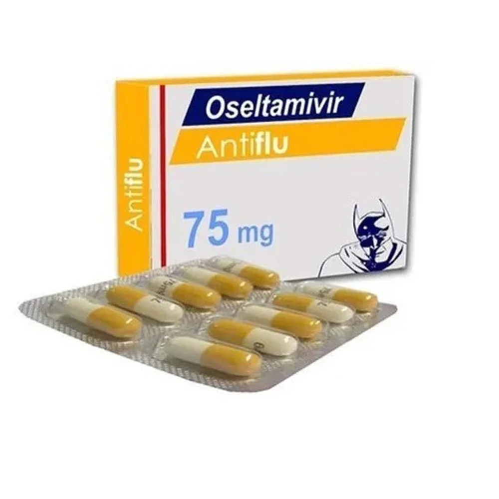 Antiflu 75 mg oseltamivir phosphate capsules for influenza A and B viral infection treatment and prophylaxis