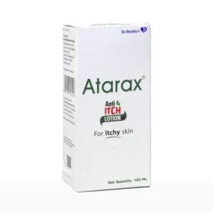 Atarax Anti-Itch Lotion hydroxyzine calamine formulation for allergic skin irritation pruritus relief and dermatitis soothing