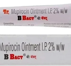 B-Bact Ointment mupirocin topical antibiotic for bacterial skin infection impetigo treatment and wound colonization prevention