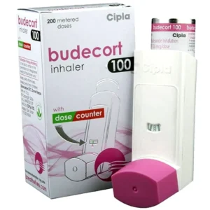 Budecort Inhaler 100 mcg budesonide corticosteroid for asthma maintenance therapy