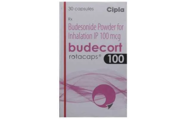 Budecort Rotacaps 100 mcg budesonide dry powder for asthma maintenance control