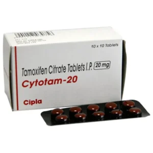 Cytotam Tamoxifen 20 mg tablet for breast cancer treatment and prevention