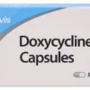 Doxycycline 100 mg capsules for bacterial infection acne rosacea treatment and broad-spectrum tetracycline antibiotic therapy