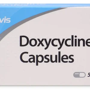 Doxycycline 100 mg capsules for bacterial infection acne rosacea treatment and broad-spectrum tetracycline antibiotic therapy