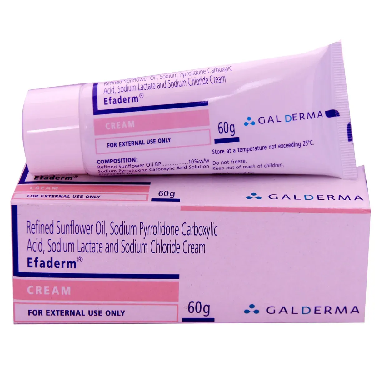 Efaderm Cream emollient barrier formulation for dry skin moisture retention atopic dermatitis and protective dermatological hydration therapy