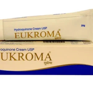 Eukroma Cream hydroquinone skin lightening agent for hyperpigmentation melasma treatment and melanin synthesis inhibition therapy