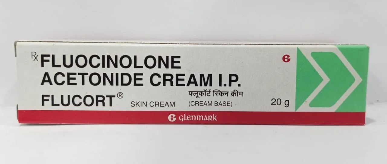 Flucort Cream 20 gm topical corticosteroid for skin inflammation treatment
