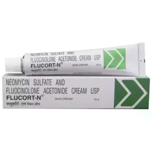 Flucort N Cream for infected eczema and bacterial skin inflammation treatment