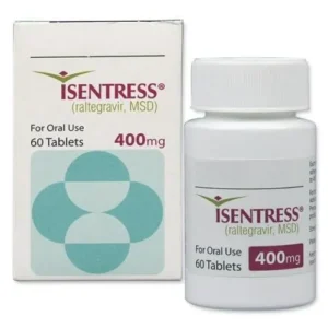 Isentress 400 mg tablet for HIV treatment and antiretroviral therapy