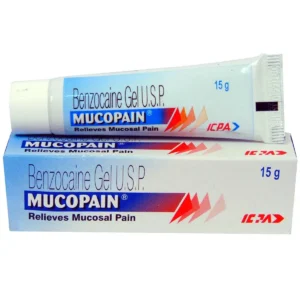 Mucopain Gel local anesthetic pain reliever for mouth ulcers and oral pain
