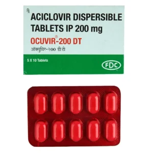 Ocuvir DT 200 mg antiviral dispersible tablet for herpes simplex treatment