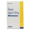Ritomune 100mg ritonavir tablets for HIV protease inhibition and antiretroviral combination therapy boosting
