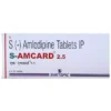 S Amcard 2.5 mg calcium channel blocker antihypertensive for blood pressure control