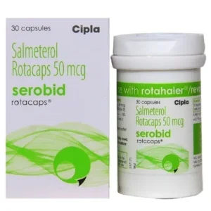 Serobid Rotacaps salmeterol long-acting bronchodilator for asthma maintenance