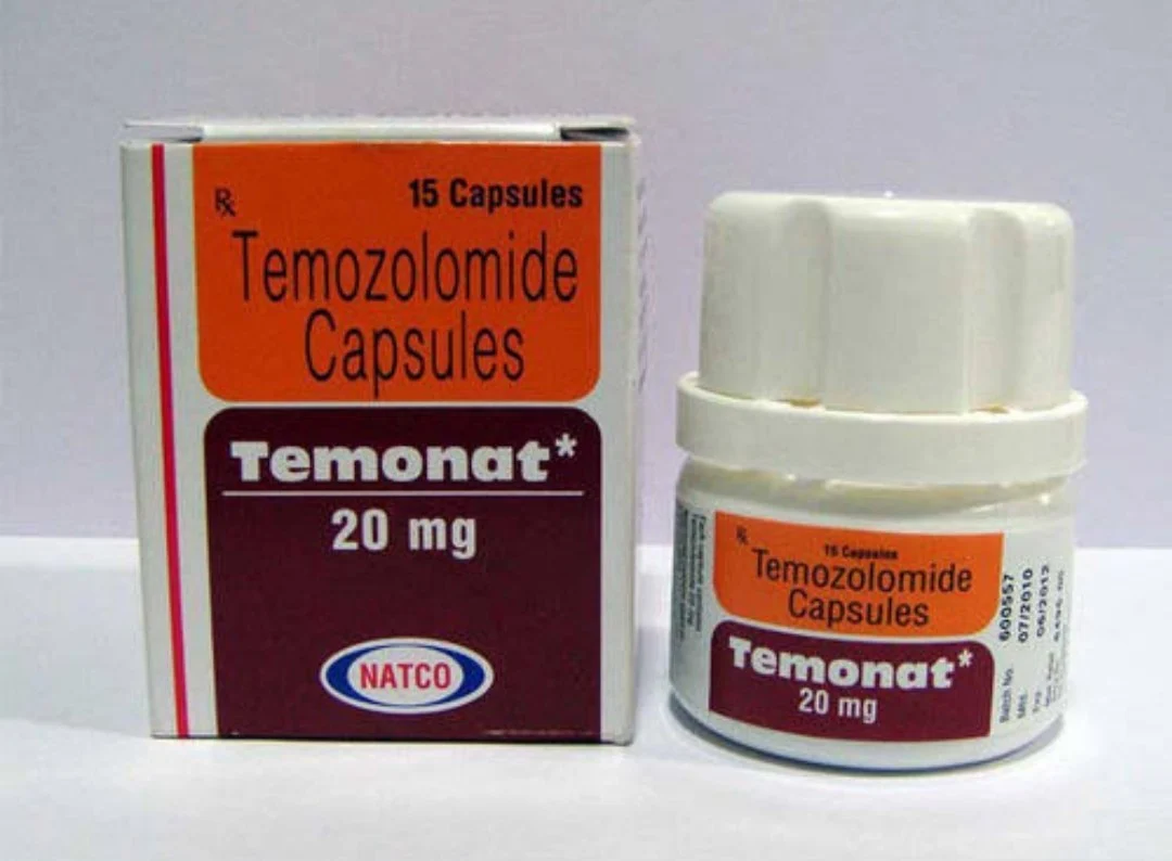 Temonat 20 mg temozolomide capsules for glioblastoma multiforme and anaplastic astrocytoma chemotherapy treatment