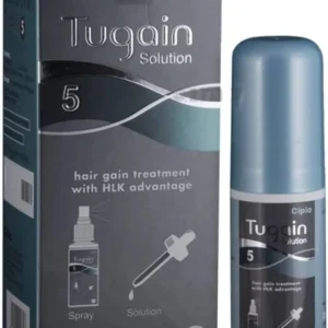 Tugain 5 Solution minoxidil hair growth stimulant for male pattern baldness