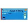 Zovirax 400 mg antiviral tablet for herpes simplex and shingles treatment