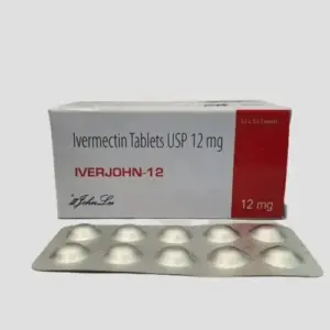 Iverjohn 12 mg Ivermectin tablet used for treatment of parasitic infections
