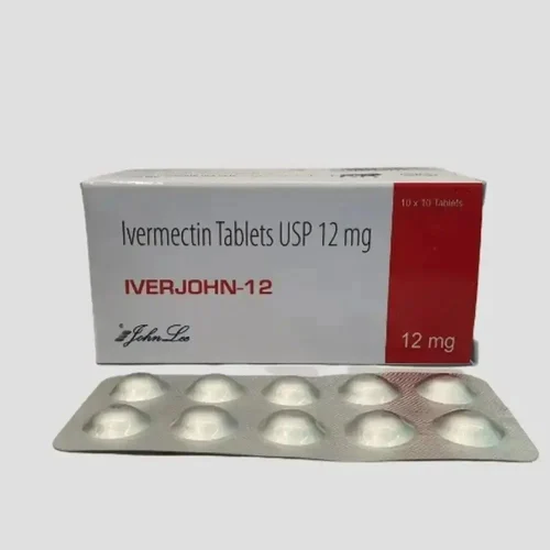 Iverjohn 12 mg Ivermectin tablet used for treatment of parasitic infections