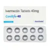 Ivermectin 40 mg tablet antiparasitic medicine used for parasite and worm infection treatment